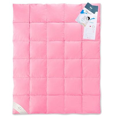 Kołdra z pierza 155x200 AMZ różowa