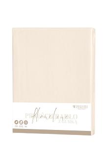 Prześcieradło flanelowe z gumką SIN 200x200 + 30 cm jasnobeżowe