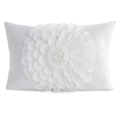 Poszewka dekoracyjna FLORES2 30x50 Eurofirany kremowa kwiat 3D