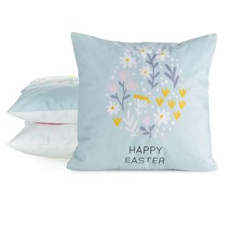 Poszewka dekoracyjna WIOSNA 45x45 Eurofirany niebieski