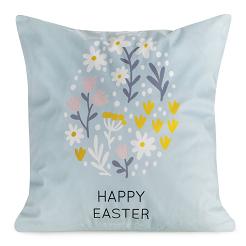 Poszewka dekoracyjna WIOSNA 45x45 Eurofirany niebieski