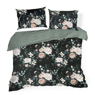 Pościel bawełniana ROSITA1 220x200 Eurofirany czarny