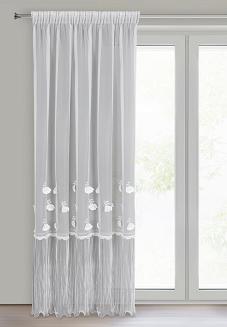 Firana gotowa na taśmie AVRIL 140x270 Eurofirany biały