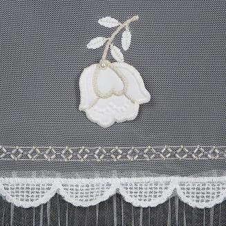 Firana gotowa na taśmie AVRIL 140x270 Eurofirany biały