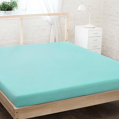 Prześcieradło jersey z gumką 140x200 turkusowy