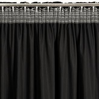 Zasłona gotowa na taśmie DORI 140x270 Eurofirany czarny
