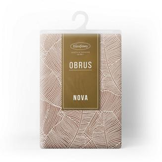 Obrus dekoracyjny ISLA 140x180 Eurofirany ciemnobeżowy