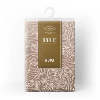 Obrus dekoracyjny ISLA 140x180 Eurofirany ciemnobeżowy