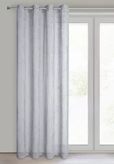 Firana gotowa na przelotkach NELI 140x250 Eurofirany srebrny