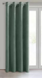 Zasłona gotowa na przelotkach NAMI 135x250 Design91 ciemnomiętowy
