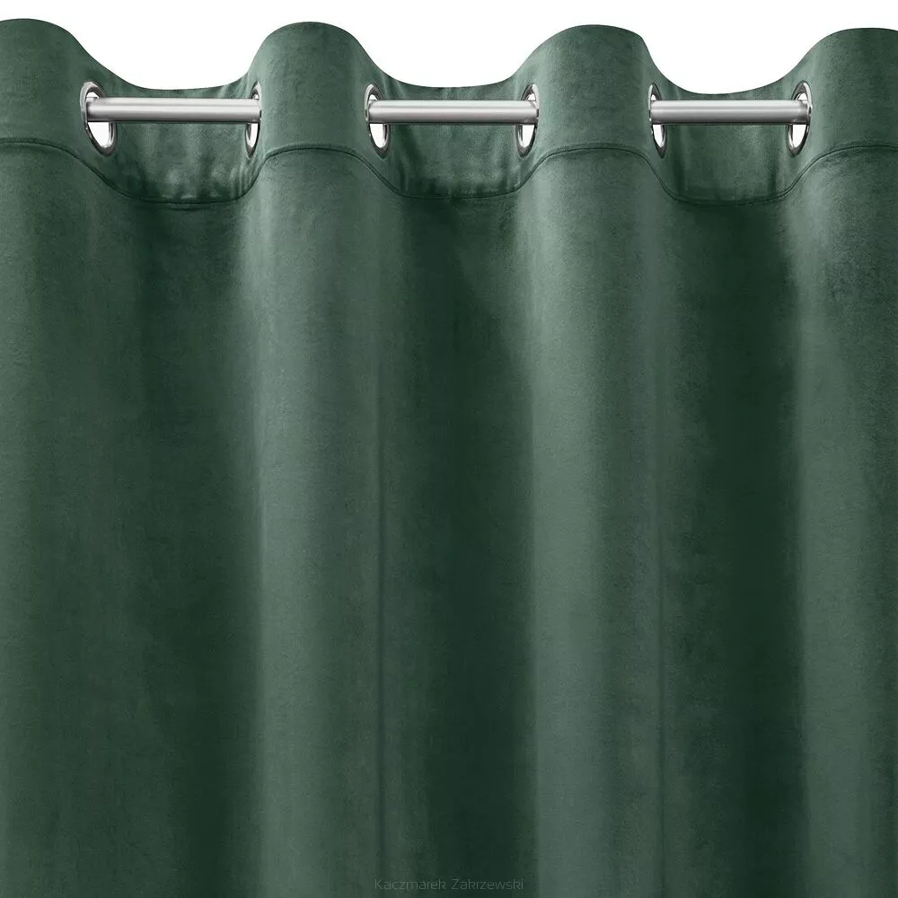 Zasłona gotowa na przelotkach NAMI 135x250 Design91 ciemnomiętowy
