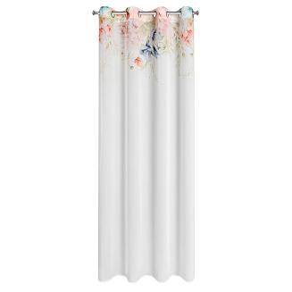 Zasłona gotowa na przelotkach ARLENA 135x250 Eurofirany biały