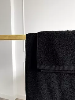 Ręcznik frotte Bari 50x100 gładki czarny