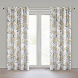 Zasłona gotowa na przelotkach INARI 140x250 Eurofirany srebrny