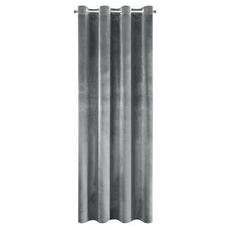 Zasłona gotowa na przelotkach SAMANTA 140x250 Eurofirany grafitowy