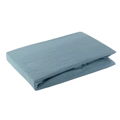 Prześcieradło jersey z gumką  120x200 Design91 ciemnoniebieski