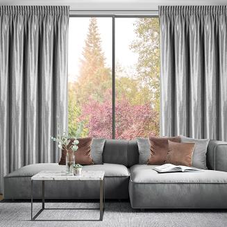 Zasłona gotowa CAMERON 140x270 Eurofirany srebrny