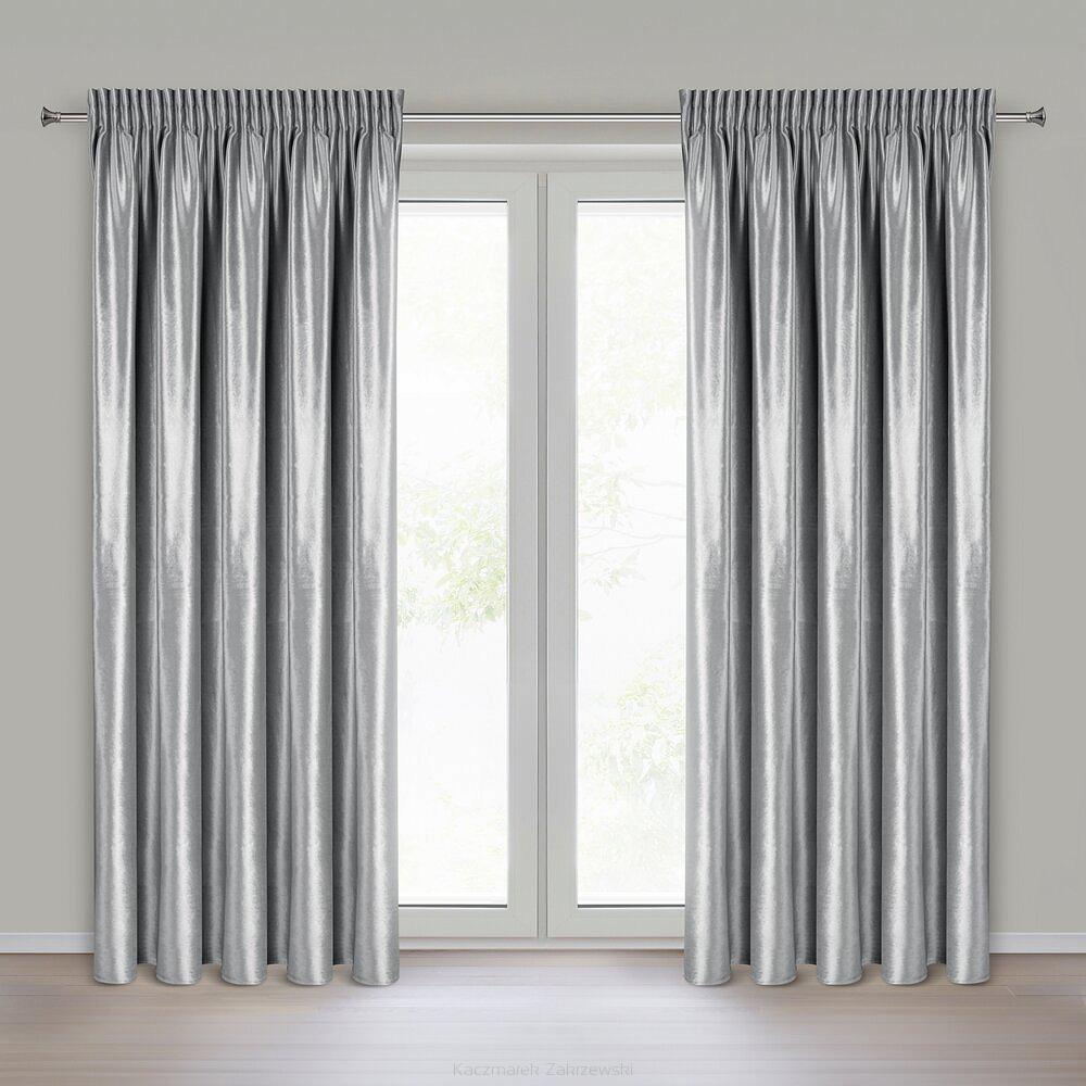 Zasłona gotowa CAMERON 140x270 Eurofirany srebrny