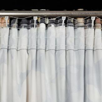 Zasłona gotowa na taśmie BETTY 140x300 Eurofirany grafitowy