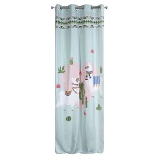 Zasłona gotowa na przelotkach LAMA 140x250 Design91 miętowy