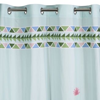 Zasłona gotowa na przelotkach LAMA 140x250 Design91 miętowy