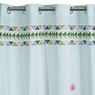 Zasłona gotowa na przelotkach LAMA 140x250 Design91 miętowy