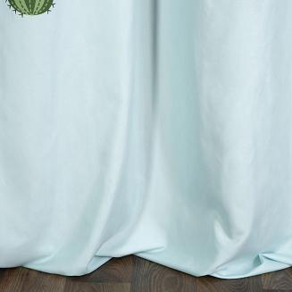 Zasłona gotowa na przelotkach LAMA 140x250 Design91 miętowy