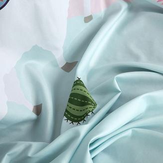 Zasłona gotowa na przelotkach LAMA 140x250 Design91 miętowy