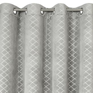 Zasłona gotowa na przelotkach KARINA 140x250 Eurofirany stalowy