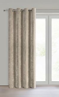 Zasłona gotowa na przelotkach NILO 140x250 Eurofirany beżowy