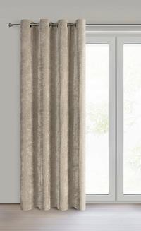 Zasłona gotowa na przelotkach NILO 140x250 Eurofirany beżowy