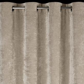 Zasłona gotowa na przelotkach NILO 140x250 Eurofirany beżowy