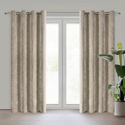 Zasłona gotowa na przelotkach NILO 140x250 Eurofirany beżowy