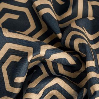 Zasłona gotowa na przelotkach JULIET 140x250 Design91 grafitowy/beżowy