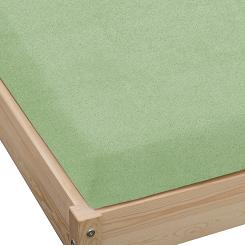Prześcieradło frotte z gumką 140x200 szałwiowe GRUBE
