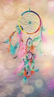 Ręcznik plażowy 100x180 morelowy łapacz snów