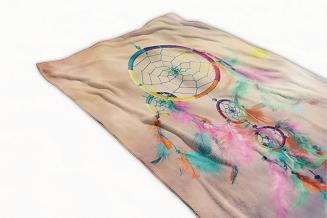 Ręcznik plażowy 100x180 morelowy łapacz snów