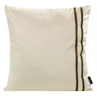 Poszewka dekoracyjna VELVET-30 45x45 Eurofirany kremowa