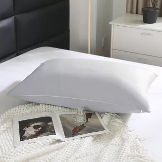 Poszewka satyna bawełniana SIN 40x60 szara