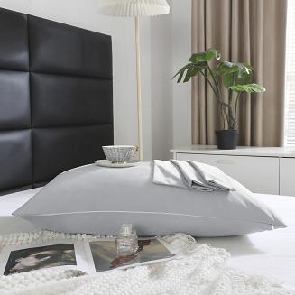 Poszewka satyna bawełniana SIN 40x60 szara