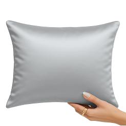 Poszewka satyna bawełniana SIN 40x60 szara