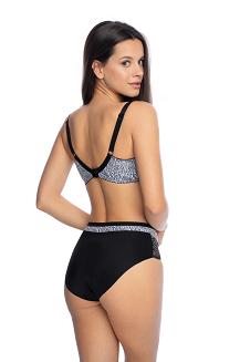 Biustonosz GAIA Semi-soft Teona 1152 półusztywniany czarno biały