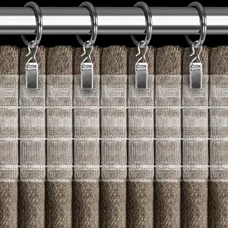 Zasłona gotowa na taśmie BLAKE 140x270 Eurofirany brązowy