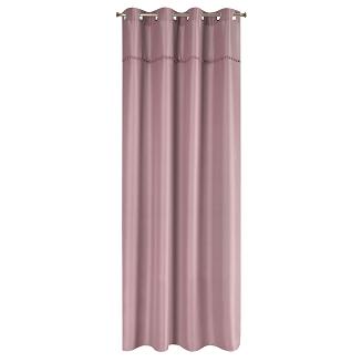 Zasłona gotowa na przelotkach DEFNE 135x260 Eurofirany różowy
