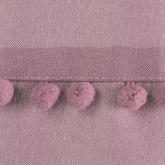 Zasłona gotowa na przelotkach DEFNE 135x260 Eurofirany różowy