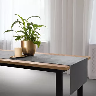 Bieżnik dekoracyjny SOFT 40x180 welurowy popielaty