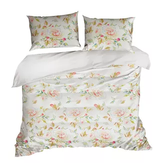 Pościel bawełniana ROSA 160x200 Design91 biały