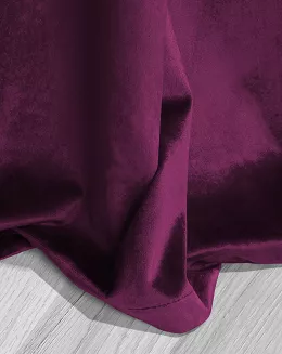 Amarantowa Zasłona Welurowa Na Taśmie 140x270 Velvet Soft