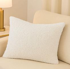 Kremowa Poszewka z Bukli 50x70  Baranek Dreamy Boucle