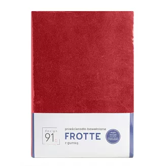 Prześcieradło FROT 180x200 Design91 czerwony